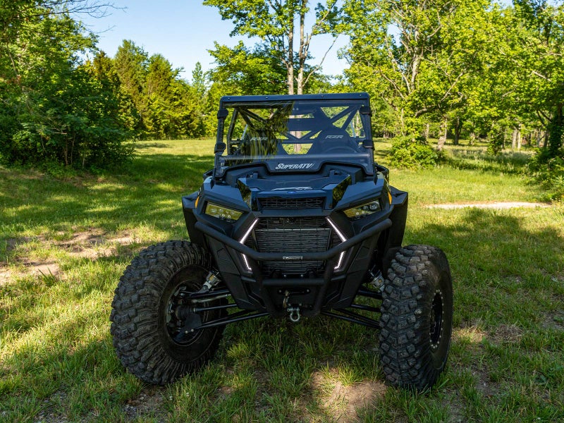 SuperATV Heavy Duty Front Hitch Plate/Front Tow Hook for 2019-2023 Polaris RZR XP 1000 / XP 4 1000 - Includes 1/2â€ Diameter Shackle - Image 4